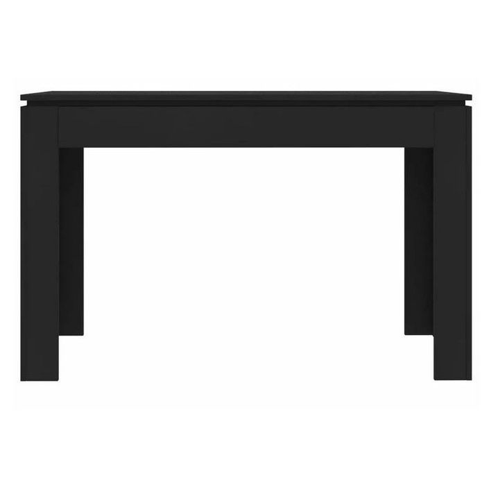 Table à manger rectangulaire bois noir Jonan 120 cm - Photo n°2