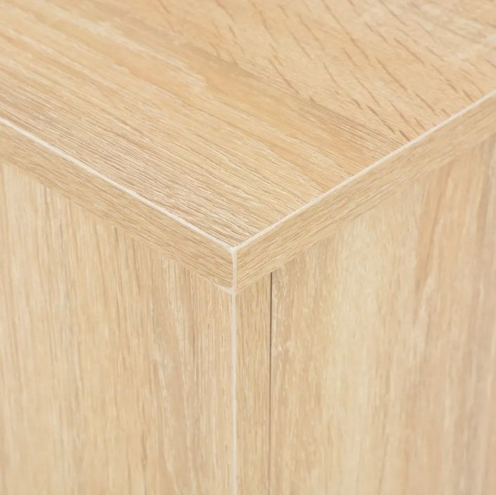 Table console extensible carrée chêne clair 90/133/175 cm Lamio - Photo n°3