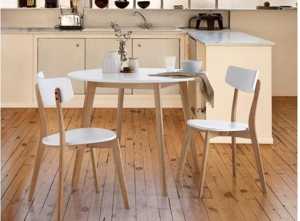 Table ronde Askin en bois 100 cm – Élégance naturelle pour votre salle à manger - Photo n°6