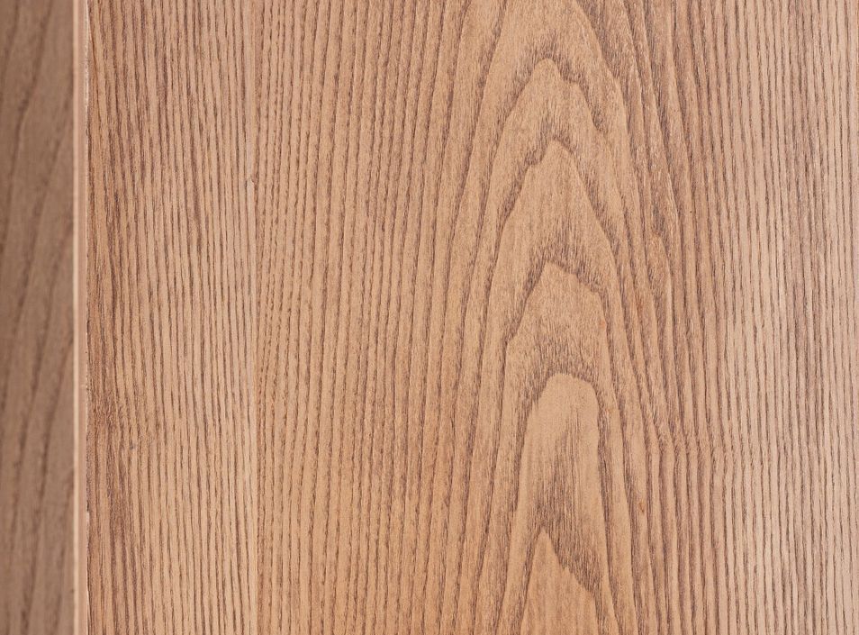 Table à manger ronde bois de chêne et pierre rouge Louwa 150 cm - Photo n°4
