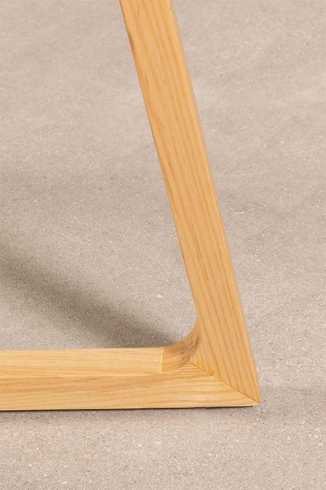 Table à manger ronde bois de Frêne clair Karene 120 cm - Photo n°5