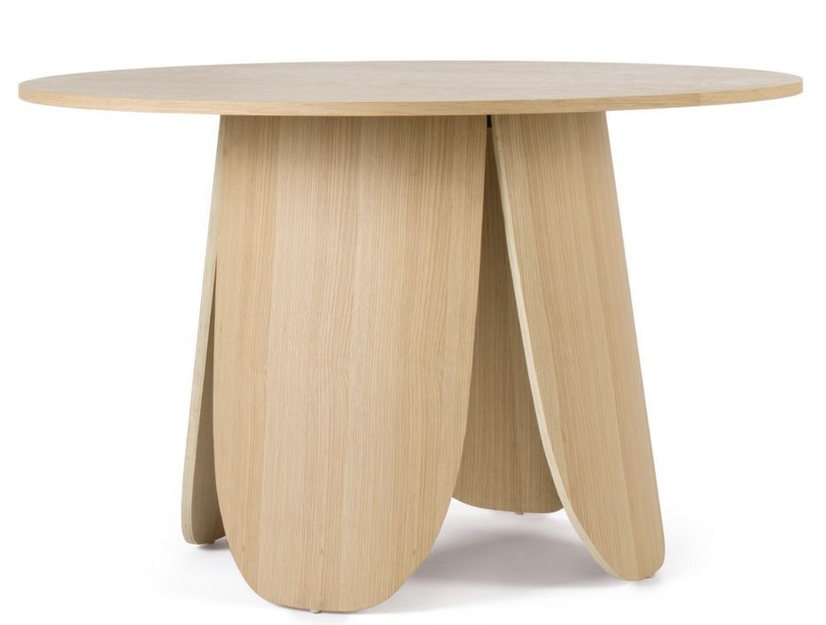 Table à manger ronde en bois naturel Korda 120 cm - Photo n°1