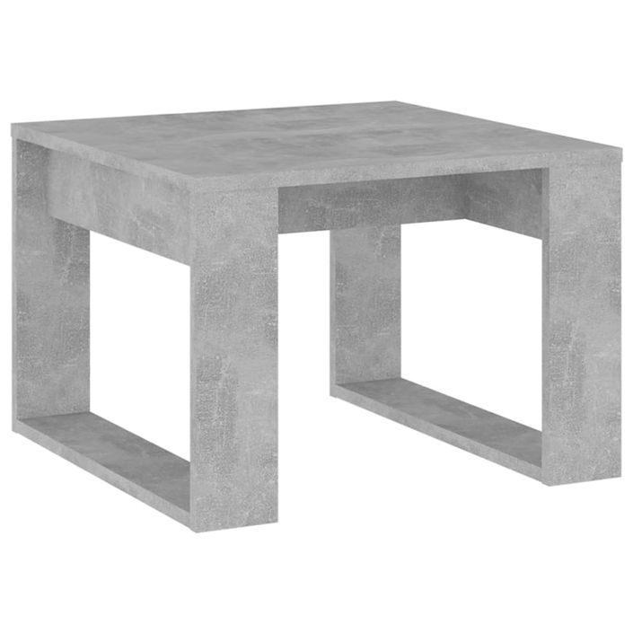 Table appoint Gris béton 50x50x35 cm - Photo n°1