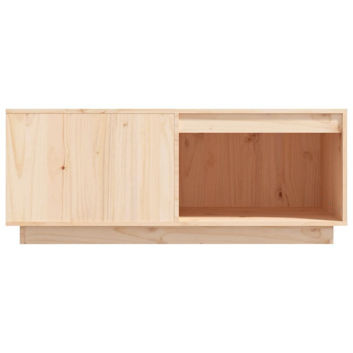 Table basse 100x101x40,5 cm Bois massif de pin - Photo n°5