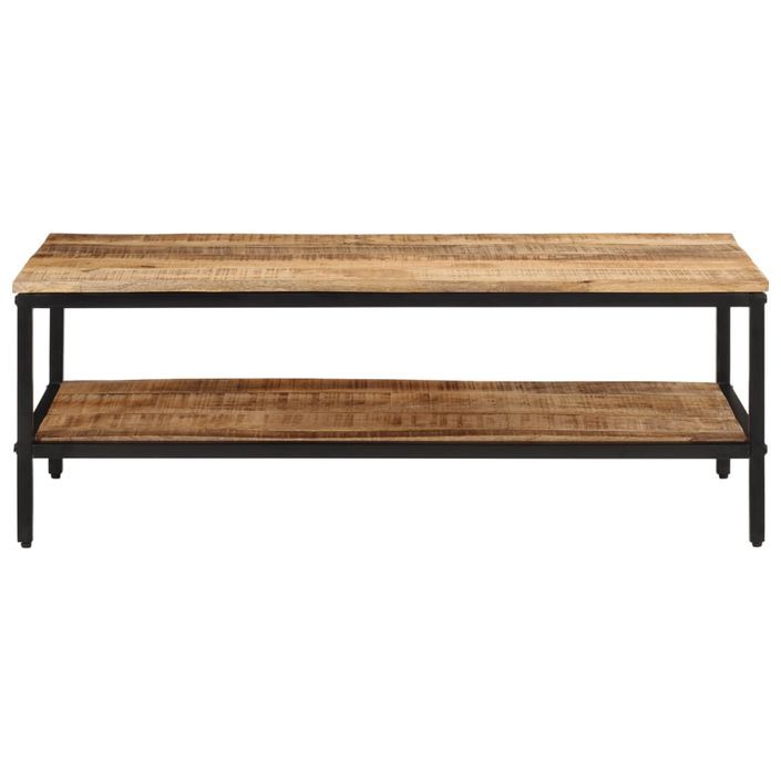 Table basse 100x50x35 cm bois de manguier massif brut - Photo n°2