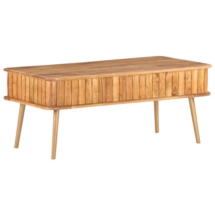 Table basse 100x50x40 cm Bois d'acacia massif 2 - Photo n°5