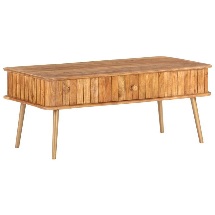 Table basse 100x50x40 cm Bois d'acacia massif 2 - Photo n°11