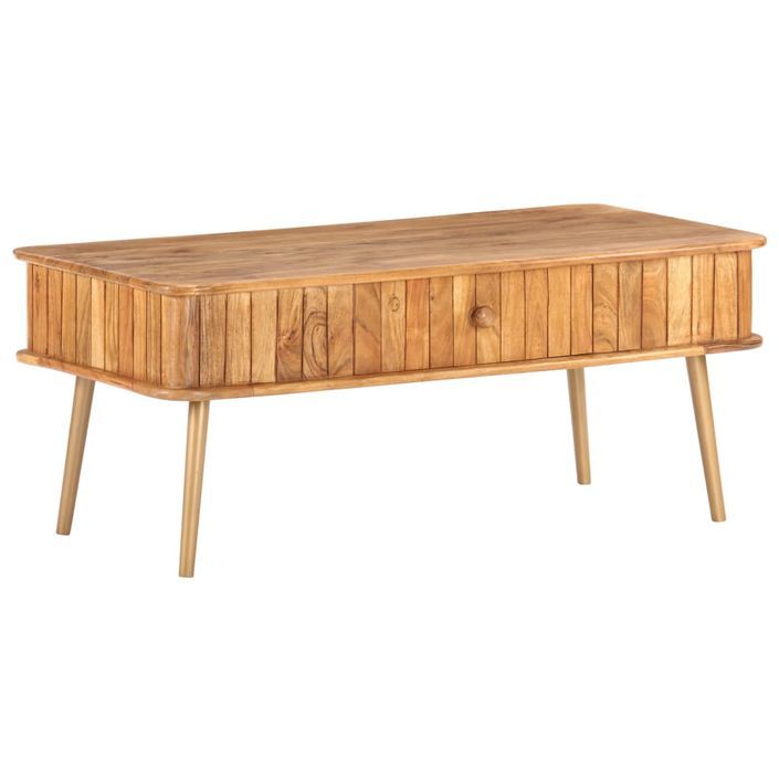 Table basse 100x50x40 cm Bois d'acacia massif 2 - Photo n°12