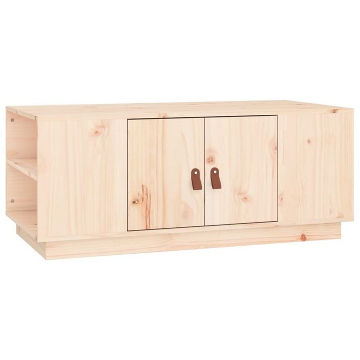 Table basse 100x50x41 cm Bois massif de pin - Photo n°2