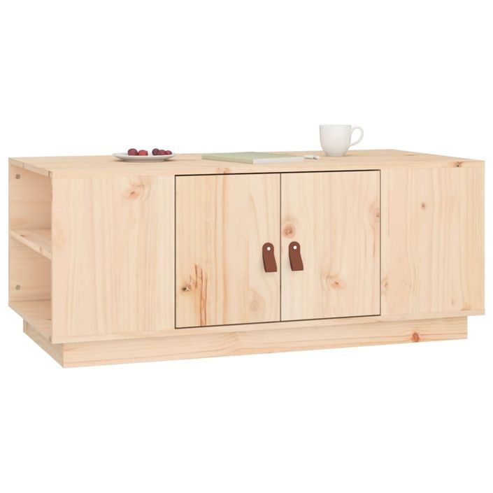 Table basse 100x50x41 cm Bois massif de pin - Photo n°5