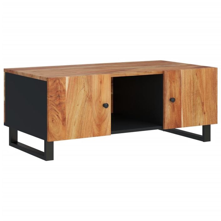 Table basse 100x54x40 cm bois d'acacia solide et d'ingénierie - Photo n°11