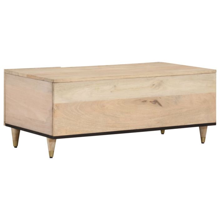 Table basse 100x54x40 cm bois de manguier massif - Photo n°5