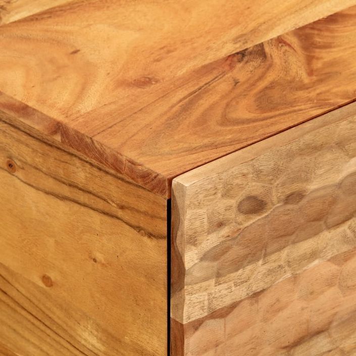 Table basse 100x54x40 cm bois massif d'acacia - Photo n°8