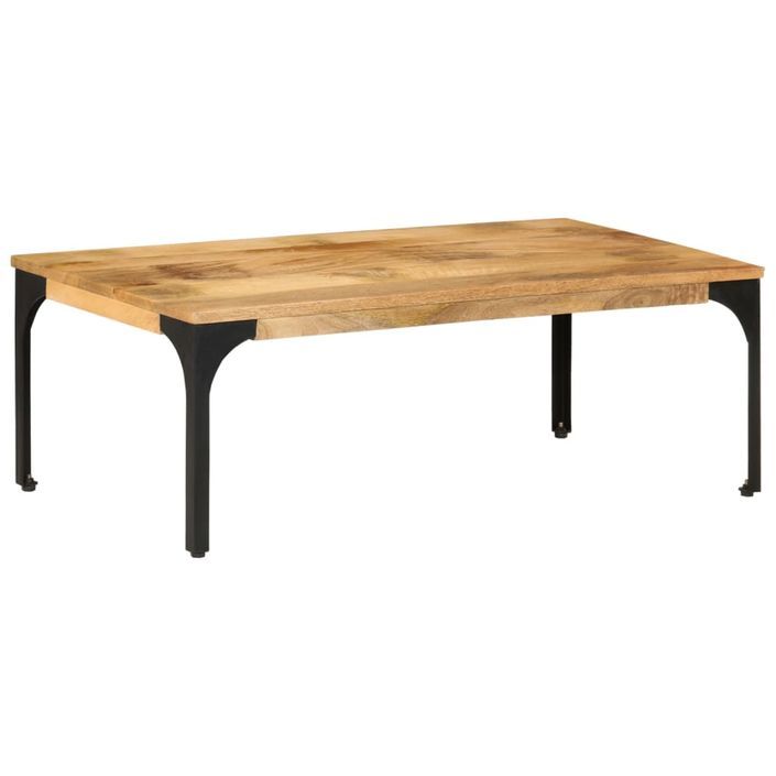 Table basse 100x55x35 cm bois de manguier massif - Photo n°8