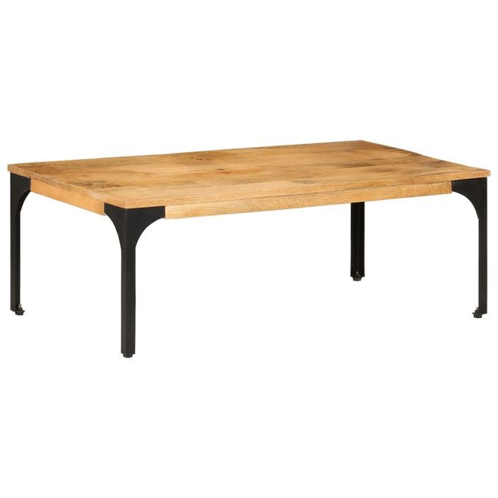 Table basse 100x55x35 cm bois de manguier massif - Photo n°9