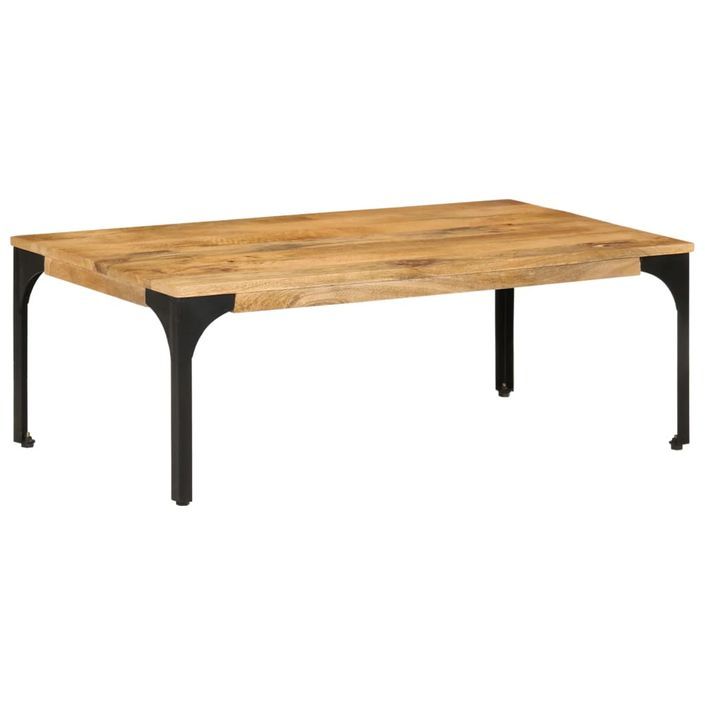 Table basse 100x55x35 cm bois de manguier massif - Photo n°10