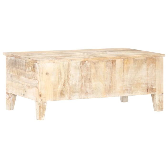 Table basse 100x55x40 cm Bois d'acacia brut - Photo n°4