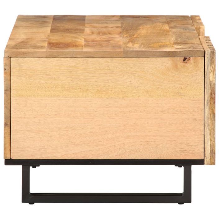 Table basse 100x55x40 cm bois de manguier massif brut - Photo n°3