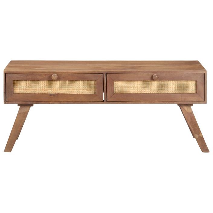 Table basse 100x60x40 cm Bois de manguier massif - Photo n°3