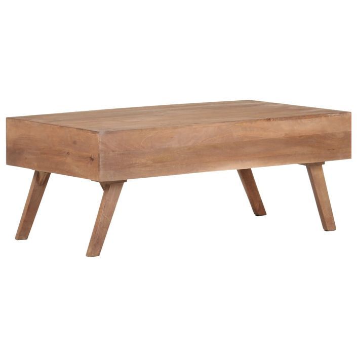 Table basse 100x60x40 cm Bois de manguier massif - Photo n°4