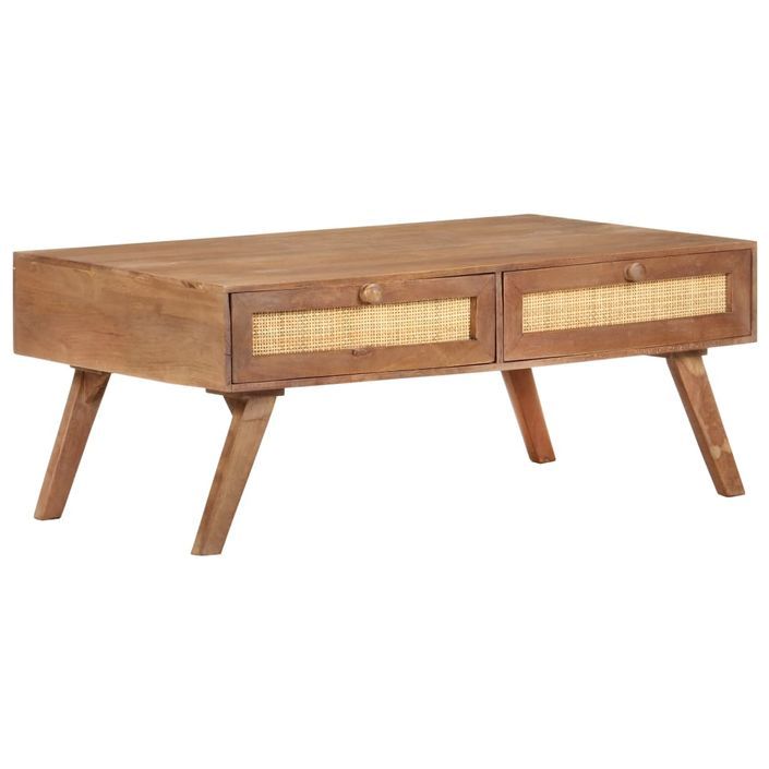 Table basse 100x60x40 cm Bois de manguier massif - Photo n°10