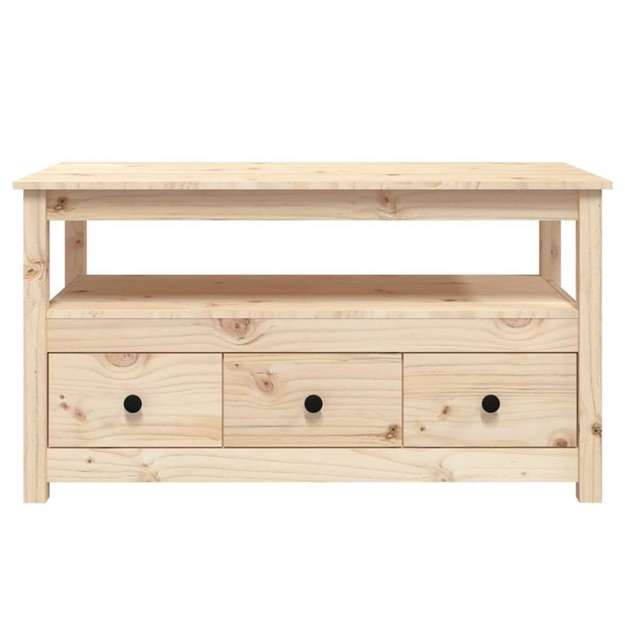 Table basse 102x49x55 cm Bois massif de pin - Photo n°6