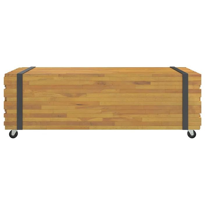 Table basse 110x45x35 cm bois massif de teck - Photo n°4