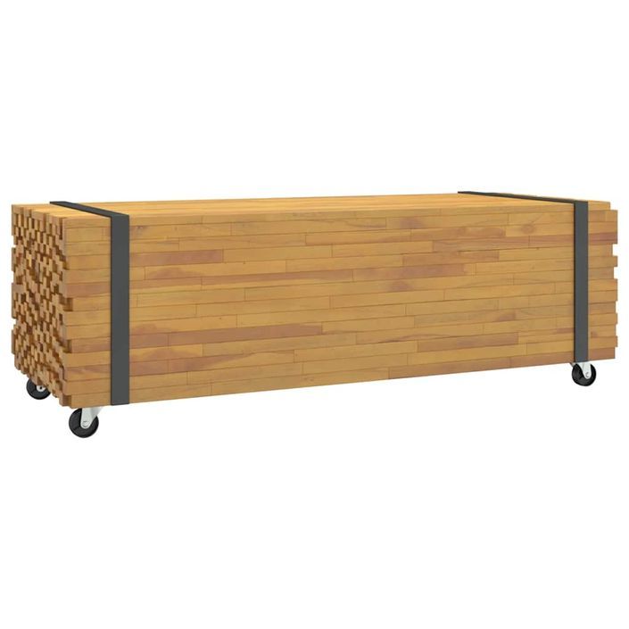 Table basse 110x45x35 cm bois massif de teck - Photo n°6