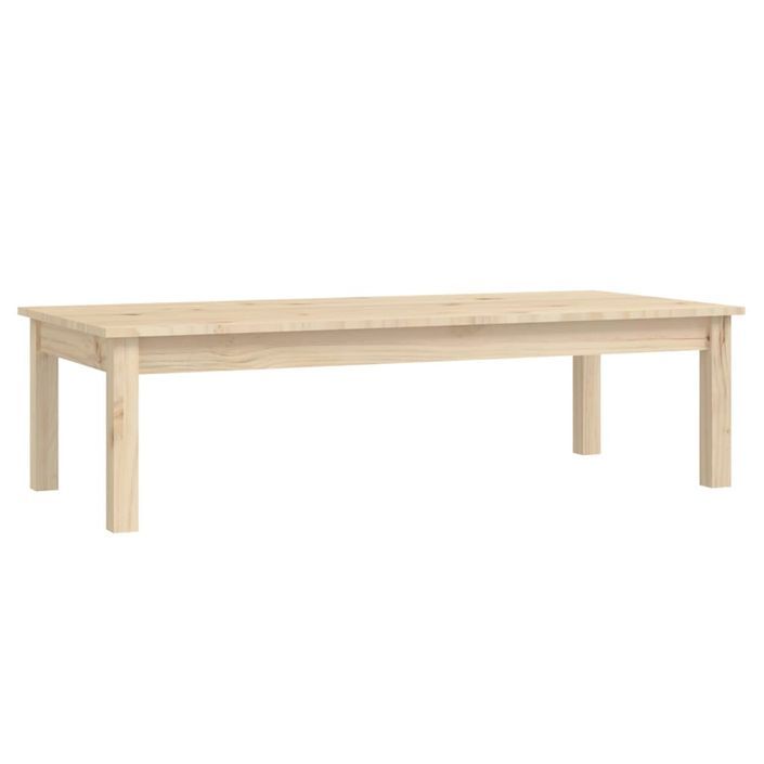 Table basse 110x50x30 cm Bois massif de pin - Photo n°2