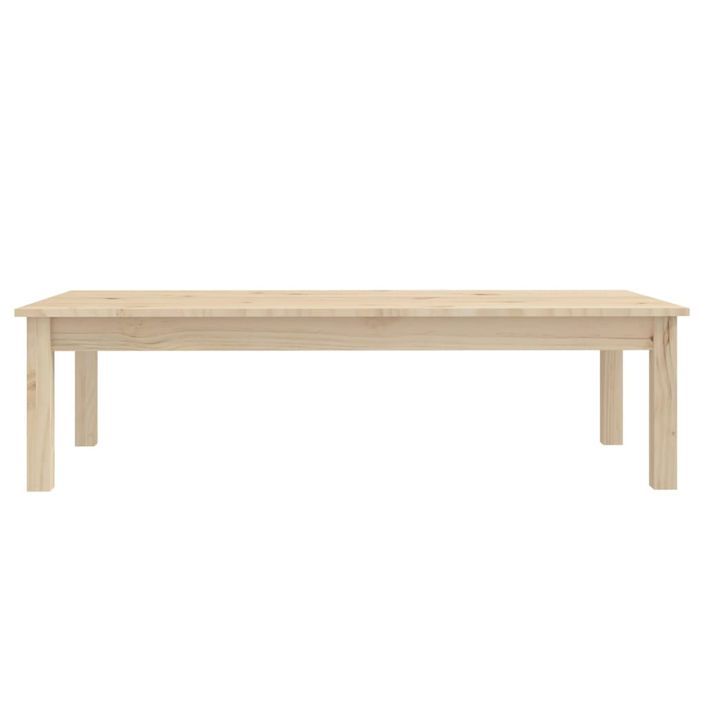 Table basse 110x50x30 cm Bois massif de pin - Photo n°3