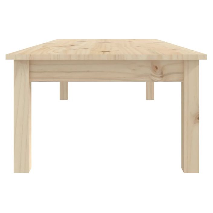 Table basse 110x50x30 cm Bois massif de pin - Photo n°4