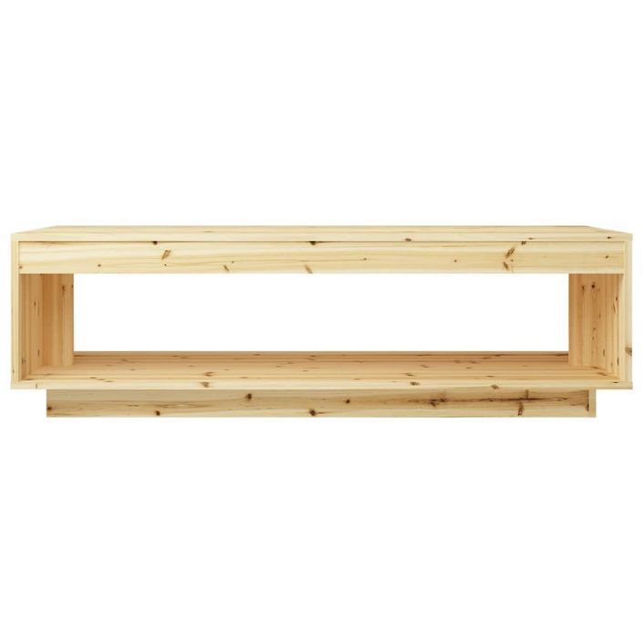 Table basse 110x50x33,5 cm Bois de sapin massif 2 - Photo n°6