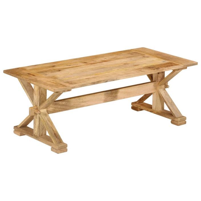 Table basse 110x52x40 cm bois de manguier massif - Photo n°1