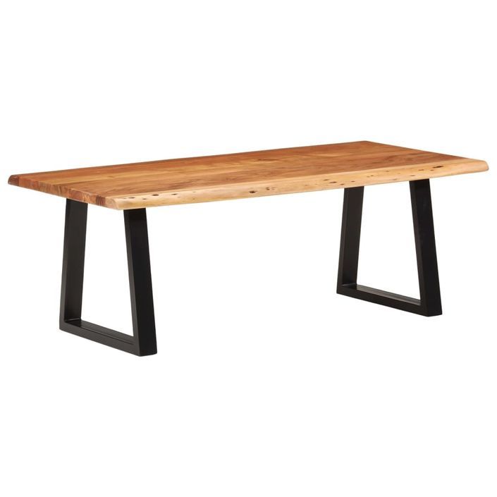 Table basse 110x55x40 cm bois massif d'acacia - Photo n°1