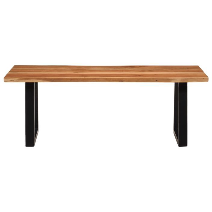 Table basse 110x55x40 cm bois massif d'acacia - Photo n°2