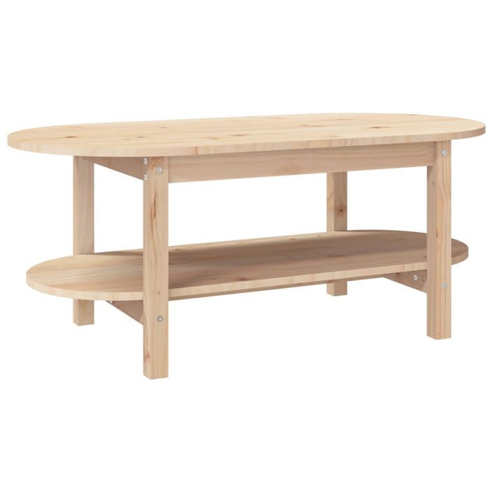 Table basse 110x55x45 cm Bois massif de pin - Photo n°1