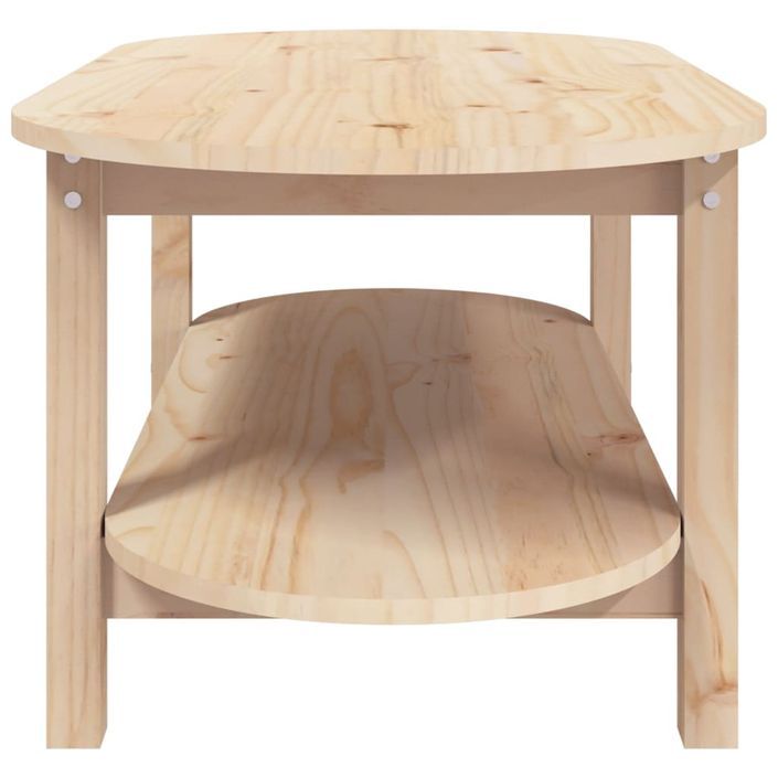 Table basse 110x55x45 cm Bois massif de pin - Photo n°6