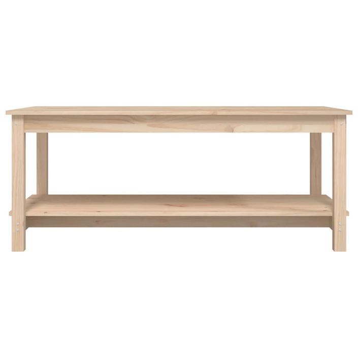 Table basse 110x55x45 cm Bois massif de pin - Photo n°5