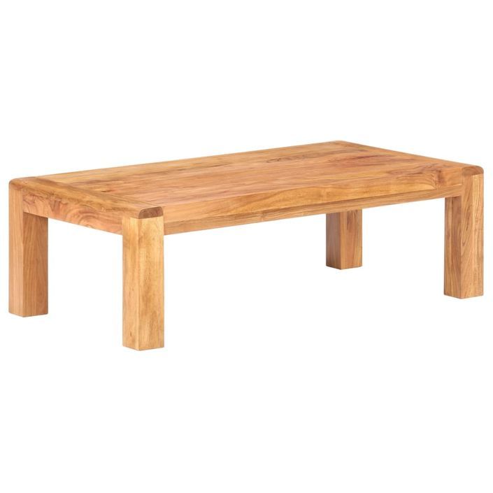 Table basse 110x60x35 cm Bois d'acacia massif - Photo n°7