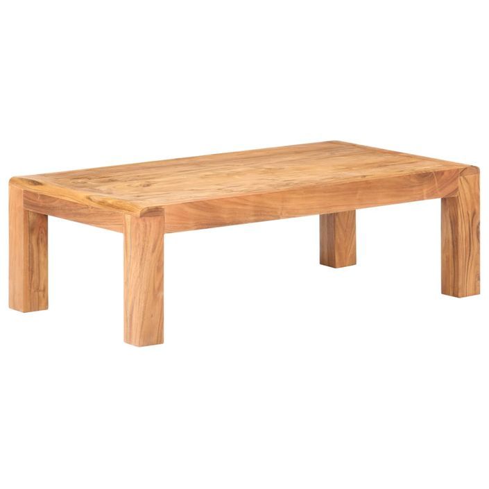 Table basse 110x60x35 cm Bois d'acacia massif - Photo n°9