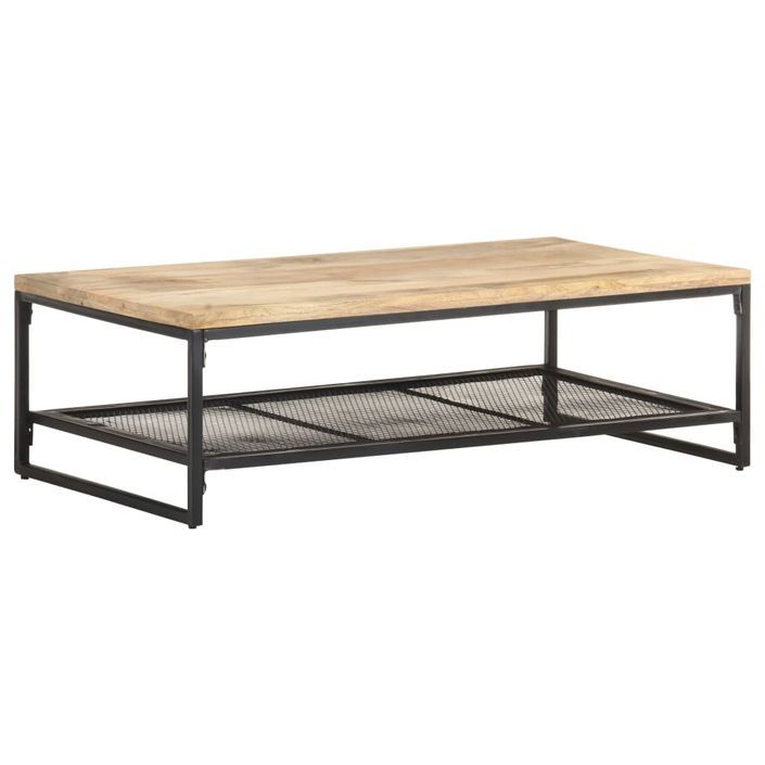 Table basse 110x60x35 cm Bois de manguier massif - Photo n°7