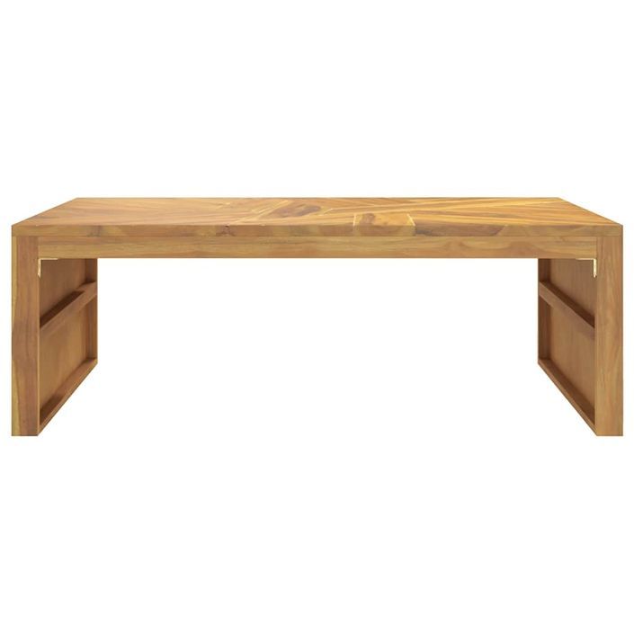 Table basse 110x60x38 cm bois de teck solide - Photo n°4