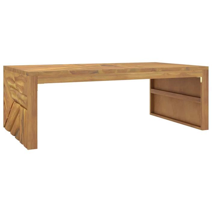 Table basse 110x60x38 cm bois de teck solide - Photo n°6