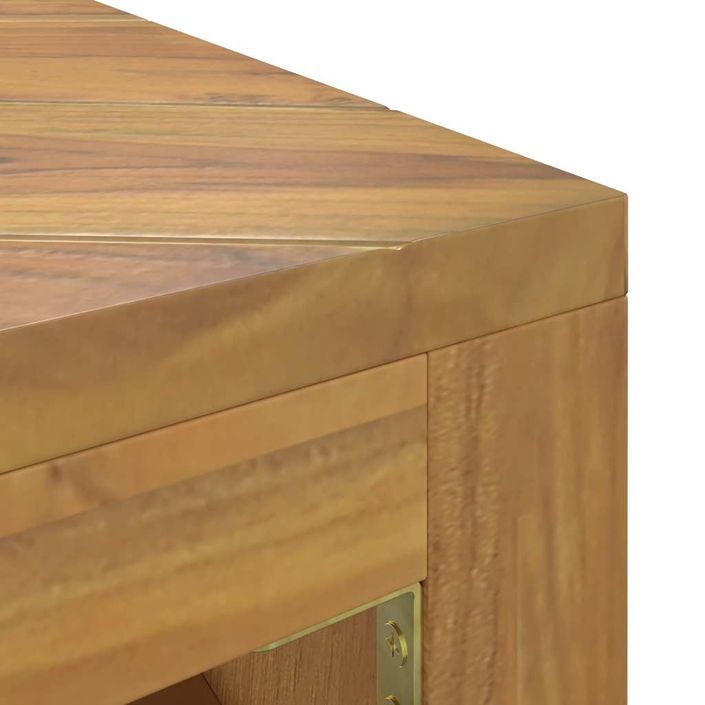 Table basse 110x60x38 cm bois de teck solide - Photo n°7