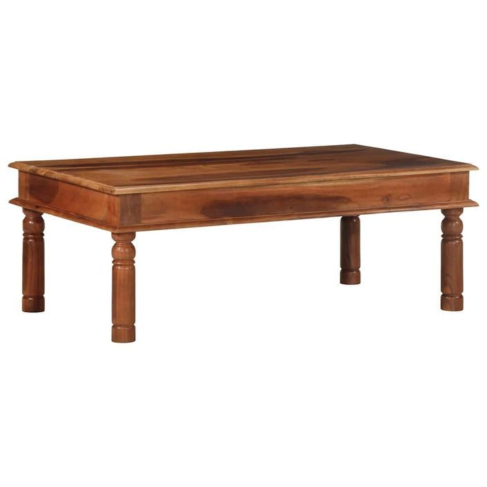 Table basse 110x60x40 cm bois massif d'acacia - Photo n°1