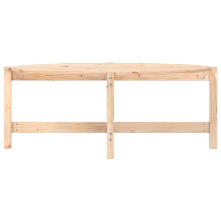 Table basse 118x63x45 cm Bois massif de pin - Photo n°5