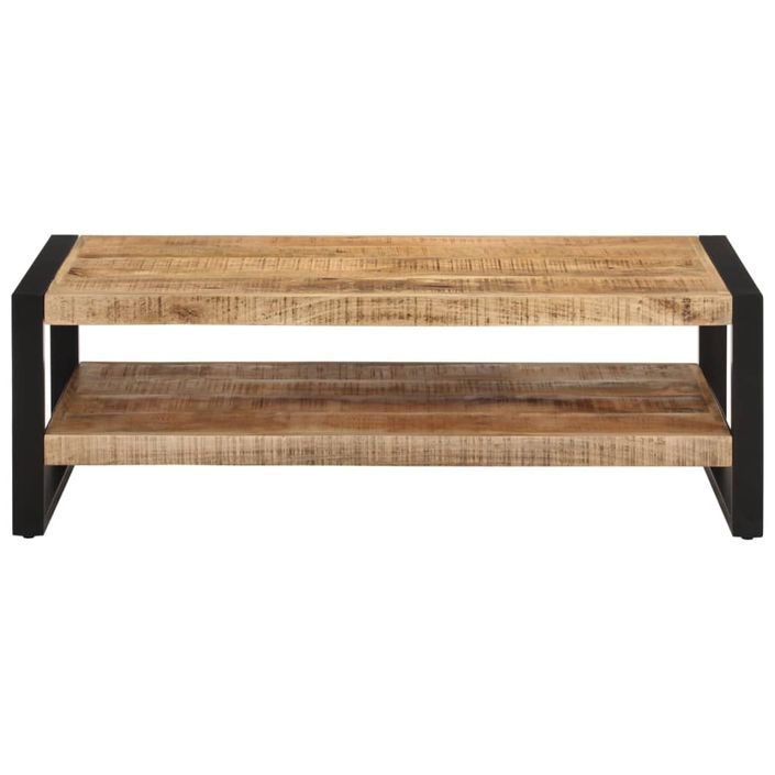 Table basse 120x55x40 cm Bois de manguier massif - Photo n°2