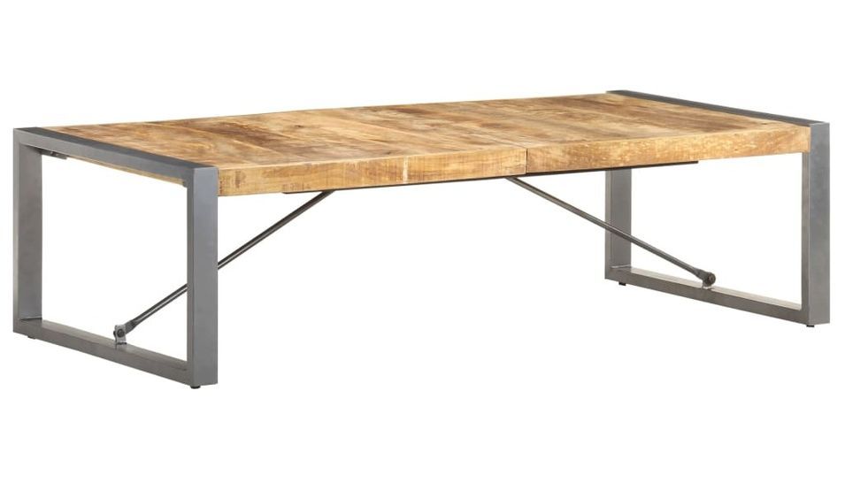 Table basse 140x70x40 cm Bois de manguier brut - Photo n°1