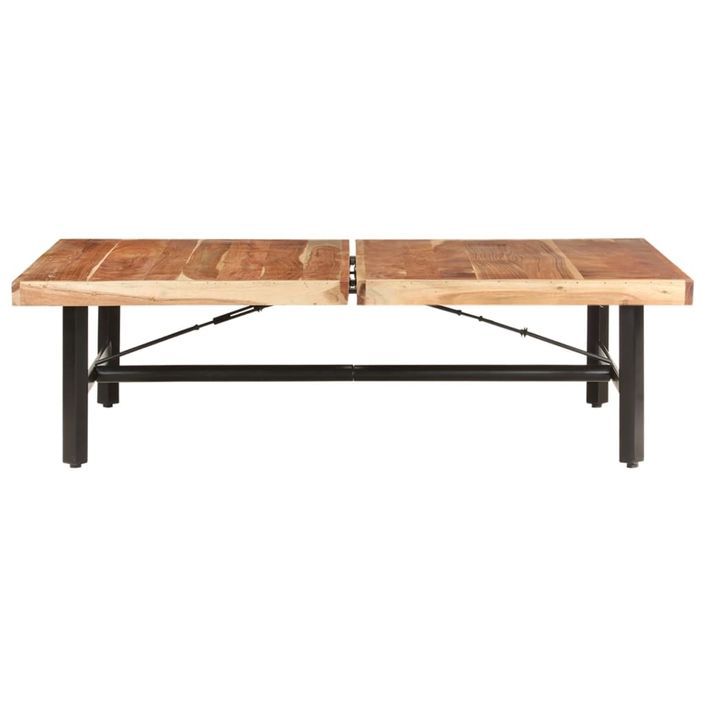 Table basse 142x90x42 cm Bois d'acacia massif - Photo n°3