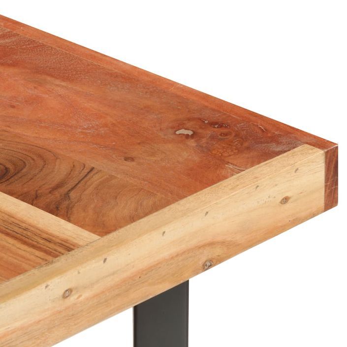 Table basse 142x90x42 cm Bois d'acacia massif - Photo n°5